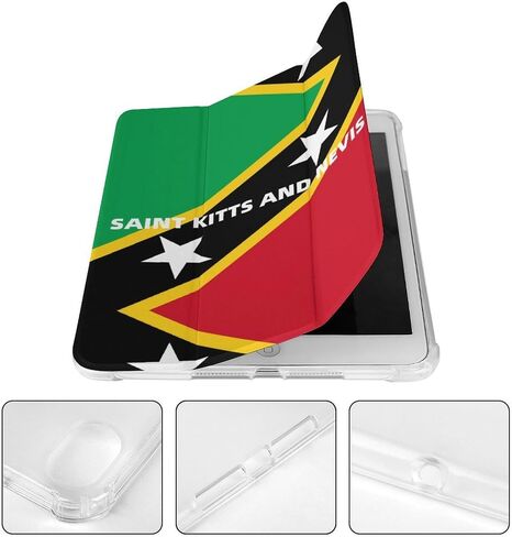 علبة سانت كيتس ونيفيس مع حامل القلم رفيع الخفيفة الوزن Trifold Stand متوافق مع iPad Mini 4/5/6 Mini6 （8.3in） in Kuwait