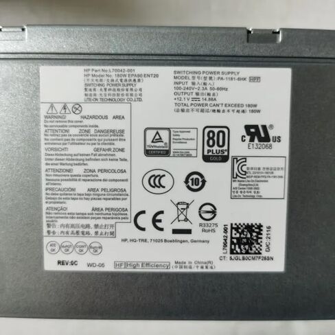 Original New PSU for H P 280 Pro G3 MT 180W Power Supply L70042-002 D19-180P1A L70042-004 PCK017 in Saudi Arabia
