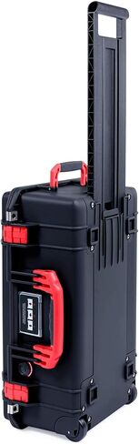 علبة اللون البجع الأسود Pelican 1535 Air Case with Red Bandles & Latches. يأتي فارغ. الحجم على الحمل. in Kuwait