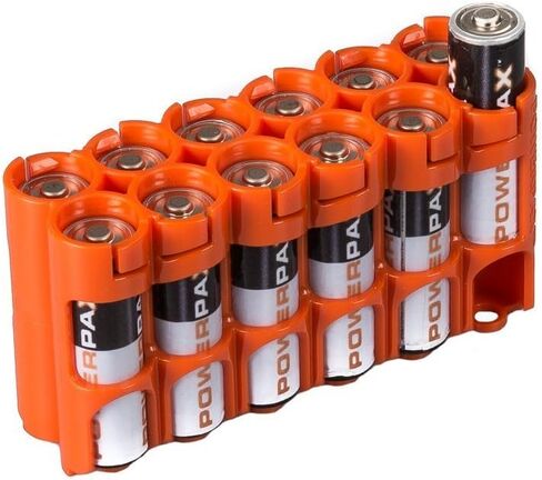 ستوراسيل علبة بطاريات 12AAORG من باورباكس ايه ايه، برتقالي، تحمل 12 بطارية in Kuwait