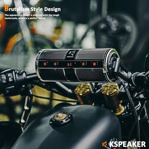 Motorcycle Speakers Bluetooth Waterproof Radio Audio System Built-in Amplifier, Great for ATV, Scooter Bike,12 Volt Vehicle,3 Inch Metal Mp3 Player, K2ch in Saudi Arabia