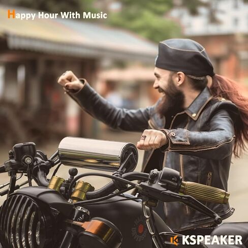 Motorcycle Speakers Bluetooth Waterproof Radio Audio System Built-in Amplifier, Great for ATV, Scooter Bike,12 Volt Vehicle,3 Inch Metal Mp3 Player, K2ch in Saudi Arabia