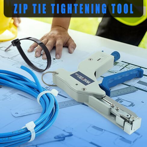 Yangoutool Zip Tie Tool – Continuously Adjustable Cable Tie Gun for Fastening and Cutting Nylon Zip Ties - Fit 4mm to 12mm Wide, 1mm to 2mm Thick Nylon Ties in Kuwait