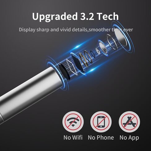 NIDAGE Dual Lens Borescope Inspection Camera 1920P HD Endoscope Camera with Light Waterproof Industrial Endoscope 11.5FT Flexible Snake Camera with 4.3'' IPS Screen, Mechanic Scope Camera Gift for Men in Saudi Arabia