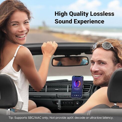 UGREEN 5.3 Aux Bluetooth Adapter for Car, [Greater Connection] 3.5mm Bluetooth Adapter Wireless Audio Receiver for Car Stereo/Home Stereo/Wired Headphones/Speaker, 15H Battery Life in Kuwait