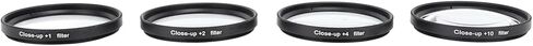 Yunir Close Up Macro Lens Filter Kit with +1, +2, +4, +10 Lenses for Photography, Optical Glass Filters, Double Threaded Construction, Protective Pouch Included for Various Subjects (72mm) in Saudi Arabia