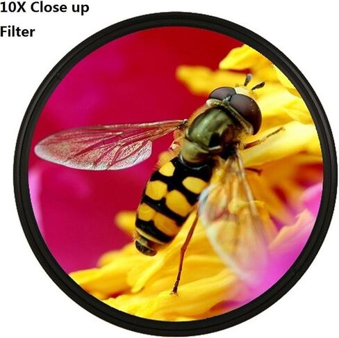 yunir incl up macro lens filter kit مع +1 ، +2 ، +4 ، +10 عدسات للتصوير الفوتوغرافي ، مرشحات الزجاج البصري ، البناء المزدوج الخيوط ، حقيبة واقية متضمنة لمختلف الموضوعات (72 مم) in Kuwait