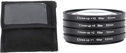 yunir incl up macro lens filter kit مع +1 ، +2 ، +4 ، +10 عدسات للتصوير الفوتوغرافي ، مرشحات الزجاج البصري ، البناء المزدوج الخيوط ، حقيبة واقية متضمنة لمختلف الموضوعات (72 مم) in Kuwait