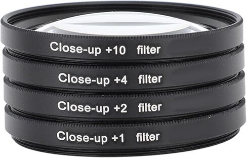 Yunir Close Up Macro Lens Filter Kit with +1, +2, +4, +10 Lenses for Photography, Optical Glass Filters, Double Threaded Construction, Protective Pouch Included for Various Subjects (72mm) in Saudi Arabia