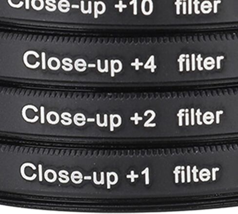 yunir incl up macro lens filter kit مع +1 ، +2 ، +4 ، +10 عدسات للتصوير الفوتوغرافي ، مرشحات الزجاج البصري ، البناء المزدوج الخيوط ، حقيبة واقية متضمنة لمختلف الموضوعات (72 مم) in Kuwait