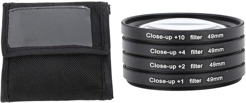 Yunir Close Up Macro Lens Filter Kit with +1, +2, +4, +10 Lenses for Photography, Optical Glass Filters, Double Threaded Construction, Protective Pouch Included for Various Subjects (72mm) in Saudi Arabia