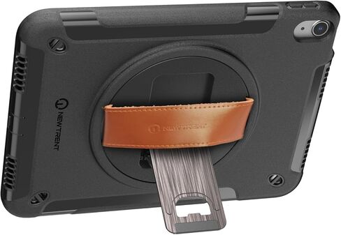 iPad Air 11 Inch M3 2025/M2 2024 (Air 7/6th Generation) ، واقي شاشة مدمج مع حزام جلدي أصلي ، و Kickstand الدوار وحزام الكتف in Kuwait