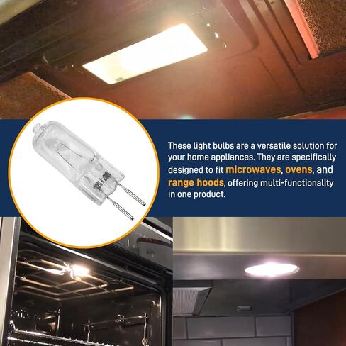 4 PCS PCS Halogen Light Light 120V 20W GY6.35 T4 Microwave Light Plubs for Microwave ، وفرن ، وغطاء المدى in Saudi Arabia