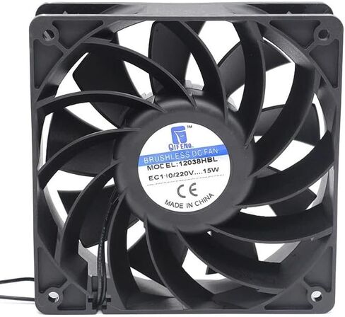 New EC Motor Cooling Fan 120mm×120mm×38mm AC 110V-220V DC60V-240V 23W Dual Ball Bearing 3500RPM Fan in Saudi Arabia