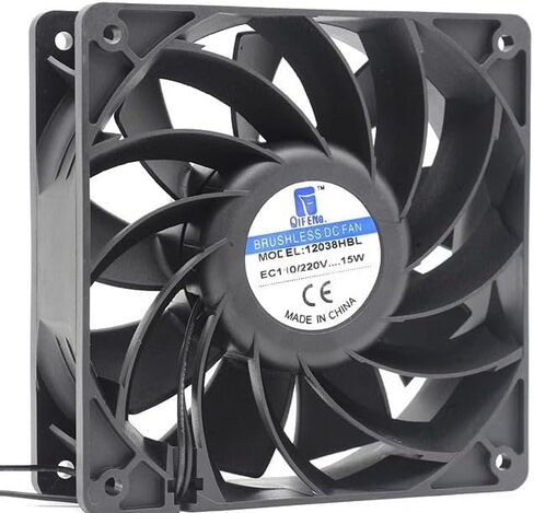 New EC Motor Cooling Fan 120mm×120mm×38mm AC 110V-220V DC60V-240V 23W Dual Ball Bearing 3500RPM Fan in Saudi Arabia