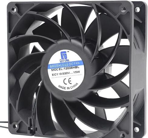 New EC Motor Cooling Fan 120mm×120mm×38mm AC 110V-220V DC60V-240V 23W Dual Ball Bearing 3500RPM Fan in Saudi Arabia