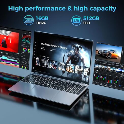 16 "ألعاب الكمبيوتر المحمول Core N95 ، Geforce MX230،16GB RAM ، 512GB SSD ، WIN 11 PRO ، FHD Display （1920 × 1200P ، الكمبيوتر التجاري ، WiFi 5 ، Bluetooth 4.2 ، لوحة مفاتيح الإضاءة الخلفية ، بصمات الأصابع ، المحفوظات الخفيفة الوزن الخفيفة ، in Kuwait