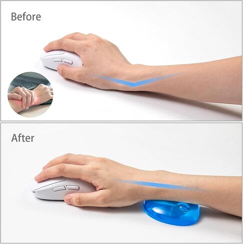 Pink Gel Mouse Wrist Rest – Clear Cute Bow Tie Mouse Wrist Rest, Comfort & Support for Typing and Gaming (Bow tie, Pink) in Kuwait