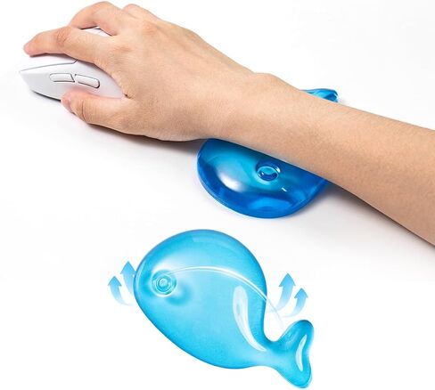 Pink Gel Mouse Wrist Rest – Clear Cute Bow Tie Mouse Wrist Rest, Comfort & Support for Typing and Gaming (Bow tie, Pink) in Kuwait