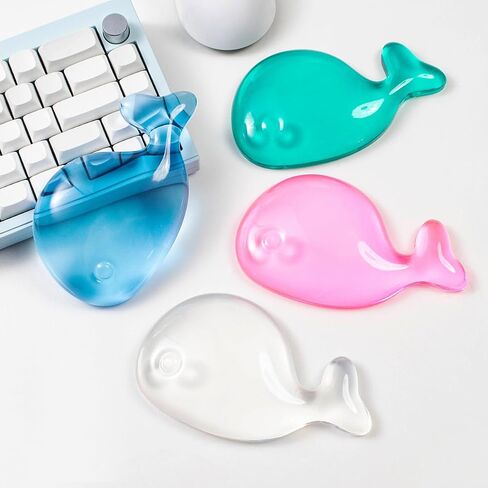 Pink Gel Mouse Wrist Rest – Clear Cute Bow Tie Mouse Wrist Rest, Comfort & Support for Typing and Gaming (Bow tie, Pink) in Kuwait