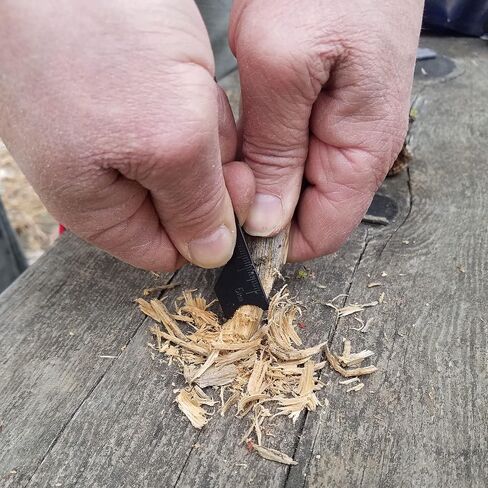 Ferro Rod Fire Starter - درجة كبيرة 3/8 بوصة للاستحمام الضخم من الشرر الساخن - يتميز بمهاجم فولاذي مع حافة المهاجم المحسنة in Kuwait
