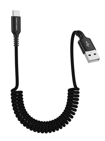 كبلات USB C CableCreation ، كابل USB A إلى USB C لكابل الشاحن من نوع السيارة C لـ Carplay & Android Auto متوافق مع iPhone 16،15 ، Samsung Galaxy S24 ، Google Pixel ، Tablet ، Tabled ، Braide in Kuwait
