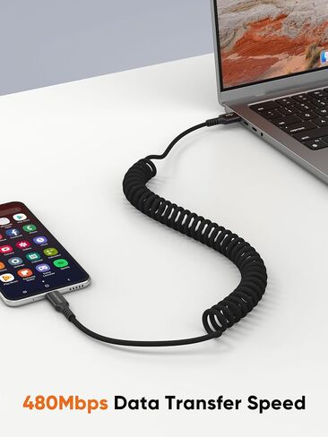 كبلات USB C CableCreation ، كابل USB A إلى USB C لكابل الشاحن من نوع السيارة C لـ Carplay & Android Auto متوافق مع iPhone 16،15 ، Samsung Galaxy S24 ، Google Pixel ، Tablet ، Tabled ، Braide in Kuwait