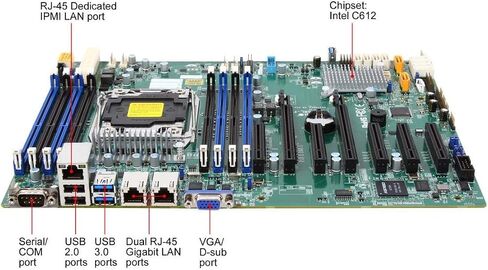 Supermicro ATX DDR4 LGA 2011 Motherboards X10SRL-F-O in Saudi Arabia