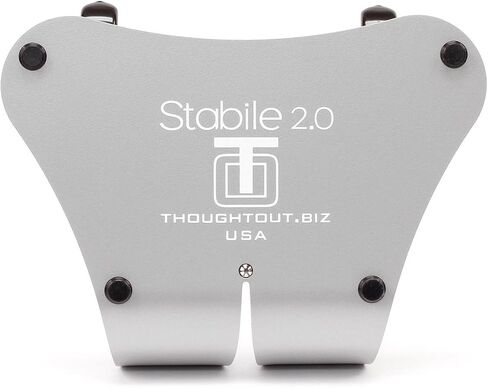 فكر في Stabile 2.0 Steel Stand Silver - مصنوع في الولايات المتحدة الأمريكية - متوافق مع Apple iPad in Kuwait
