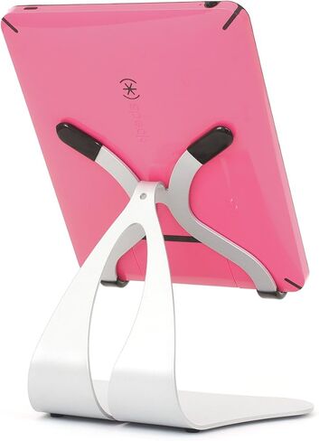 فكر في Stabile 2.0 Steel Stand Silver - مصنوع في الولايات المتحدة الأمريكية - متوافق مع Apple iPad in Kuwait
