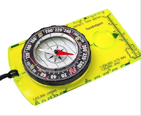 Compass Hiking Backpacking Compass Compass Camping Navigation | Professional Field Compass for Map Reading in Saudi Arabia