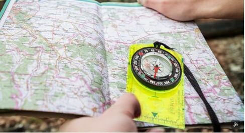 Compass Hiking Backpacking Compass Compass Camping Navigation | Professional Field Compass for Map Reading in Saudi Arabia