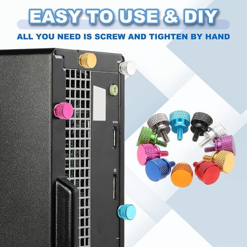 meccanixity 12 pcs m3x7mm knurled thumb screup case case thould leglen shiden sced sloy aluminium for pc case ، blue blue in Kuwait