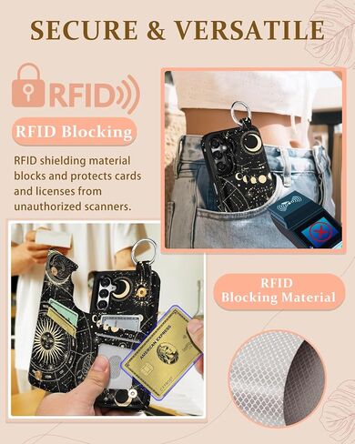 Shorogyt for Samsung Galaxy A16 Wallet Case - Cute Fashion Constellation Design with Card Holder Kickstand for Magnetic Clasp Back Flip Folio Leather Phone Cases for Wome Girls Men in Kuwait