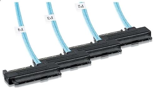 M1ni S/AS to S/A/S-Cable,SFF-8643 to S/AS SFF-8643&8087 to SFF-8482 Connector 4X S/AS 29Pin SFF-8482 with SATA Power Adapter Cable(1m,8087) in Saudi Arabia
