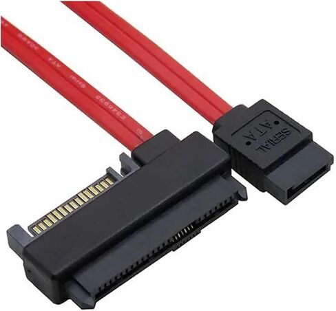 SFF-8482 S/A/S 29 Pin to 7 Pin SATA Hard Disk Drive Cable with 15 Pin SATA Power Port in Saudi Arabia