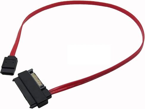 SFF-8482 S/A/S 29 Pin to 7 Pin SATA Hard Disk Drive Cable with 15 Pin SATA Power Port in Saudi Arabia