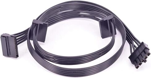 Sata Peripheral 4 Pin Pcie 8pin to 6+2pin Cpu 4+4 Pin ATX 24Pin لـ V1300 V1200 V1000 V850 Platinum Series (زاوية SATA اليمنى) in Saudi Arabia