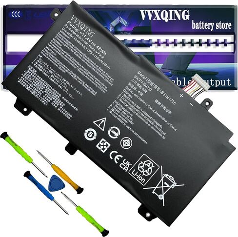 VVXIQNG B31N1726 48WH استبدال البطارية ASUS TUF Gaming FX505DY FX505DT FX505DV FX505DU Series A17 FA706II A15 FA506IH FA506IU Series FX86FF FX86FM in Kuwait
