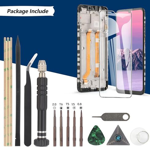 شاشة Ywlrong لأيقونة الكريكيت 6 شاشة استبدال شاشة LCD Touch Digitizer Assembly for Cricket Icon 6 SL219C مع أدوات (مع الإطار in Kuwait