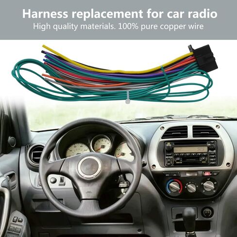 Wire Harness Replacement Fit for Pioneer AVH-201EX AVH-210EX AVH-211EX AVH-221EX AVH-2300NEX AVH-2330NEX AVH-240EX New Replacement in Saudi Arabia