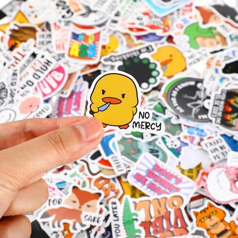 Honoson 600 Pcs Funny Stickers for Adults Sarcastic Meme Stickers Hilarious Waterproof Decals for Laptop, Water Bottles, Hard Hat, Computers, Bumper, Phone, Wall, Window, Scrapbooking, 120 Styles in Saudi Arabia
