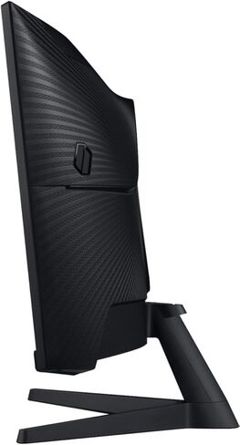 Samsung 34 "Odyssey G5 Monity Ultra-Wide Gaming Monitor ، 1000R منحني ، معدل تحديث 165 هرتز ، وقت استجابة 1 مللي ثانية ، Freesync Premium ، WQHD ، أسود ، مع MTC HDMI كابل ، LC34G55TWNXZA in Kuwait
