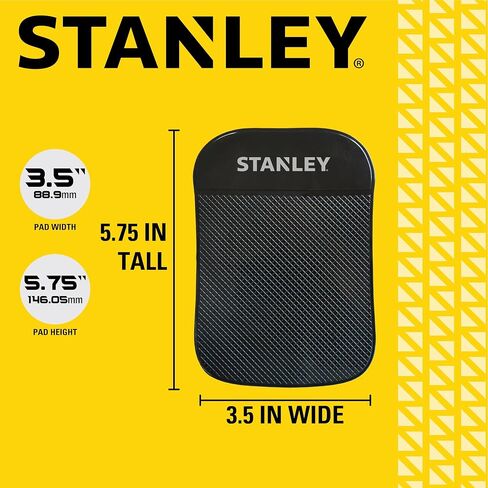 STANLEY 3.5" x 5.75" Extra‑Strong, Anti‑Slip Grip Dashboard Gel Pad | Thick Anti‑Slip Pad Leaves No Residue, Adheres to Clean Flat Surfaces, Reusable for Versatile Small‑Item Holding in Kuwait