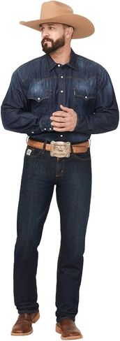 Cinch Men's Silver Label Dark Wash Jeans Big and Tall Dark Stone 35W x 38L US in Saudi Arabia