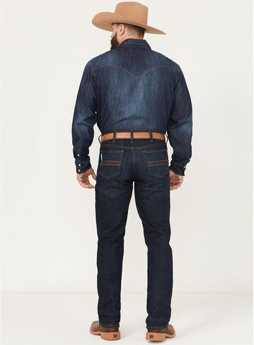 Cinch Men's Silver Label Dark Wash Jeans Big and Tall Dark Stone 35W x 38L US in Saudi Arabia