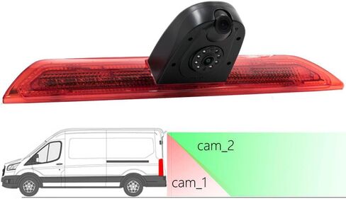 كاميرا Brake Light Backup Double Lens متوافقة مع Vans Transit Vans 2014-2018 in Kuwait