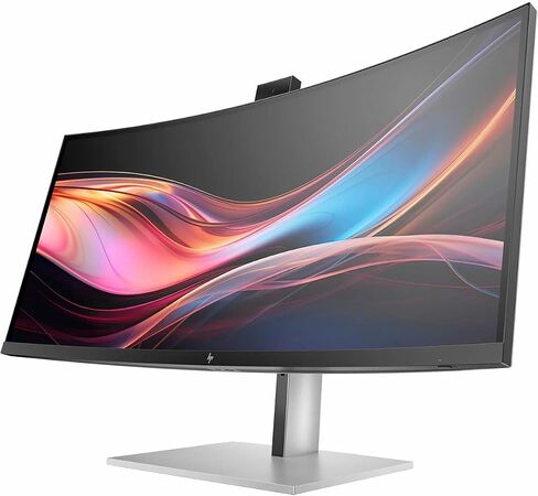 HP 734pm 34" Class Webcam UW-QHD Curved Screen LED Monitor - 21:9-34" Viewable - in-Plane Switching (IPS) Black Technology - Edge LED Backlight - 3440 x 1440 - FreeSync Premium - 400 Nit - in Kuwait