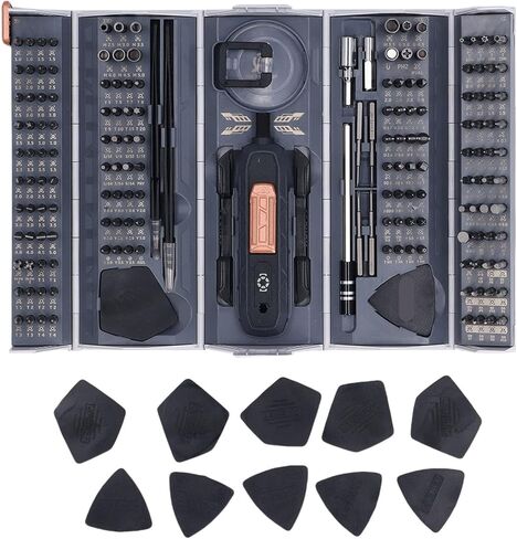 Accuracy Kit, Screw Driver Kit with Extension Bars, 160 Bits, Portable Repair Tool Kit for Electronic Repair, PC, Laptop, Smartphone, Keyboard, Jewelry Glasses in Saudi Arabia
