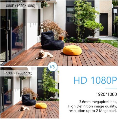 REWIS 2MP Analog Security Camera Full High Definition 1080P 4-in-1 (TVI/AHD/CVI/CVBS) Surveillance Camera Outdoor Weatherproof with Infrared Night Vision NTSC System in Saudi Arabia